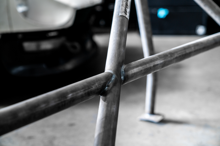 E30 Bolt In Roll Bar - Coupe & Sedan-Roll Bars-grip-drift-Bare-Bent Harness Bar (Taller Drivers)-Double Diagonal (X) - With Straight Rear Legs-Garagistic-bmw