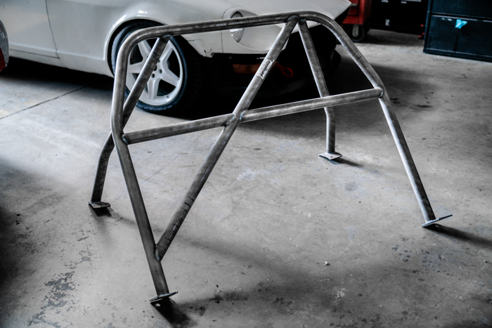 E30 Bolt In Roll Bar - Coupe & Sedan-Roll Bars-grip-drift-Bare-Bent Harness Bar (Taller Drivers)-Double Diagonal (X) - With Straight Rear Legs-Garagistic-bmw