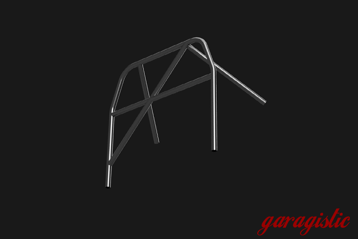 E30 Bolt In Roll Bar - Coupe & Sedan-Roll Bars-grip-drift-Bare-Straight Harness Bar-Straight Rear Legs - No X-Garagistic-bmw