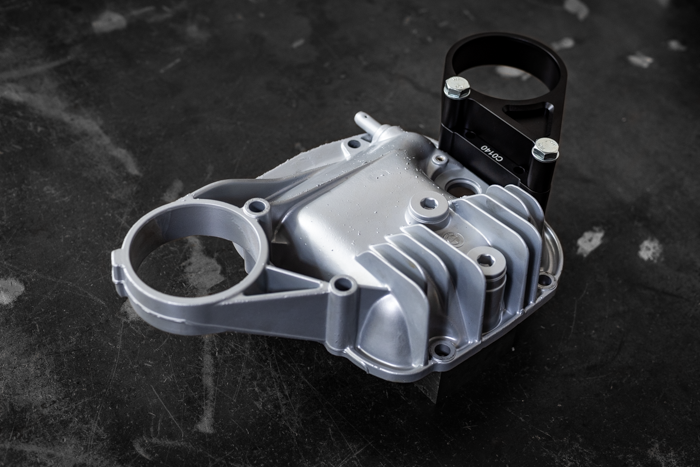 E30 Secondary Diff Mount-Suspension Parts-grip-drift-No Bushing-Standard E30-Raw Aluminum-Garagistic-bmw