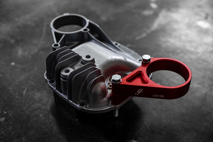 E30 Secondary Diff Mount-Suspension Parts-grip-drift-No Bushing-Standard E30-Raw Aluminum-Garagistic-bmw