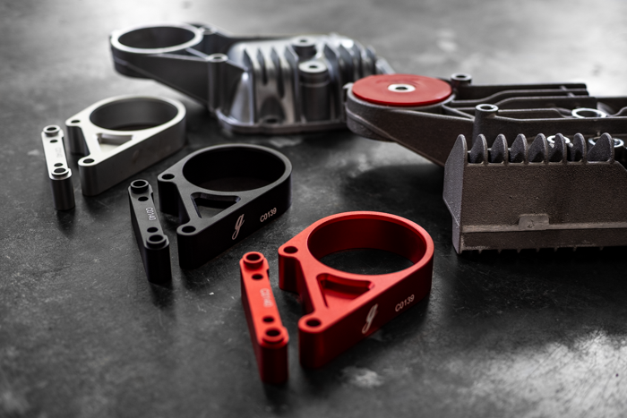 E30 Secondary Diff Mount-Suspension Parts-grip-drift-No Bushing-Standard E30-Raw Aluminum-Garagistic-bmw