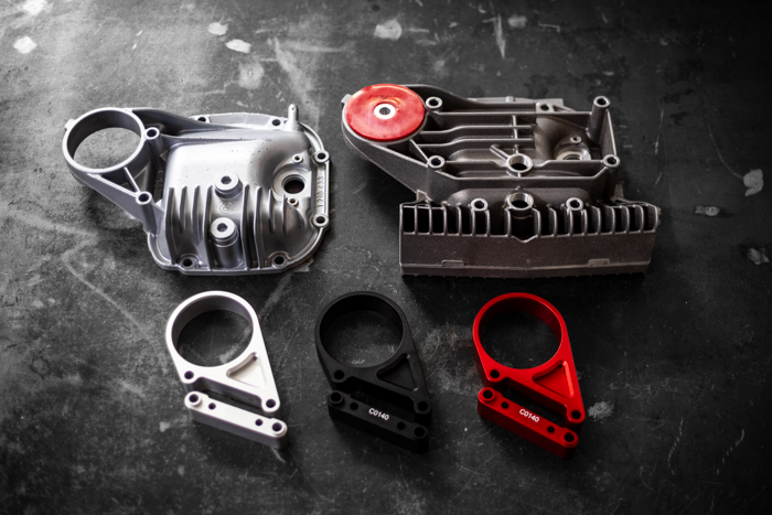 E30 Secondary Diff Mount-Suspension Parts-grip-drift-No Bushing-Standard E30-Raw Aluminum-Garagistic-bmw