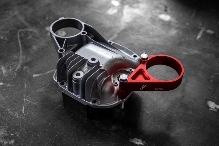 E30 Secondary Diff Mount-Suspension Parts-grip-drift-No Bushing-Standard E30-Raw Aluminum-Garagistic-bmw