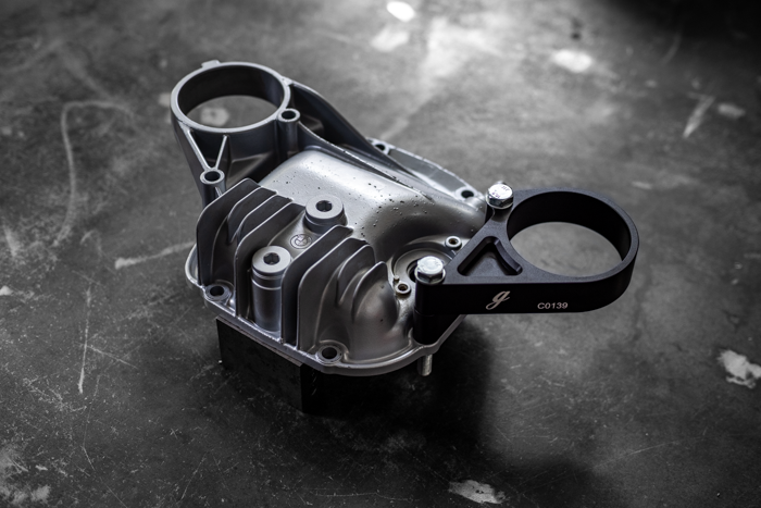 E30 Secondary Diff Mount-Suspension Parts-grip-drift-No Bushing-Standard E30-Raw Aluminum-Garagistic-bmw