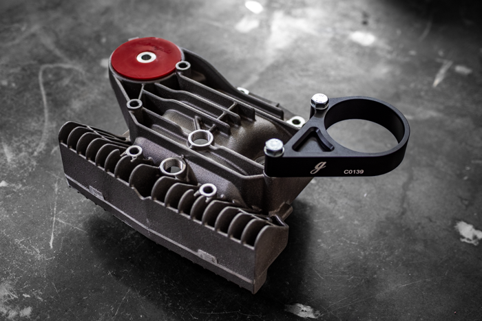 E30 Secondary Diff Mount-Suspension Parts-grip-drift-No Bushing-Standard E30-Raw Aluminum-Garagistic-bmw