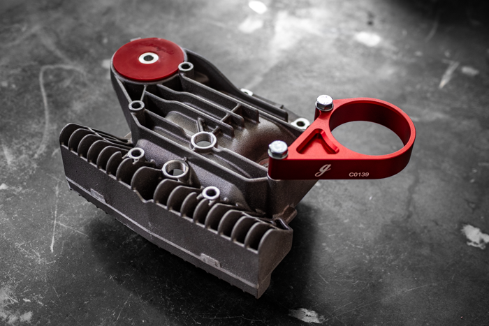 E30 Secondary Diff Mount-Suspension Parts-grip-drift-No Bushing-Standard E30-Raw Aluminum-Garagistic-bmw