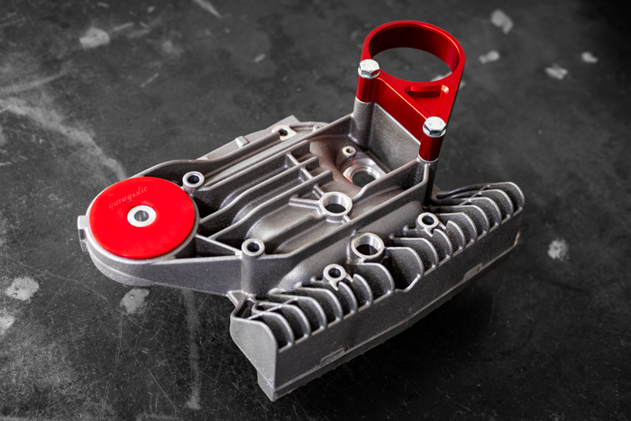 E30 Secondary Diff Mount-Suspension Parts-grip-drift-No Bushing-Standard E30-Raw Aluminum-Garagistic-bmw