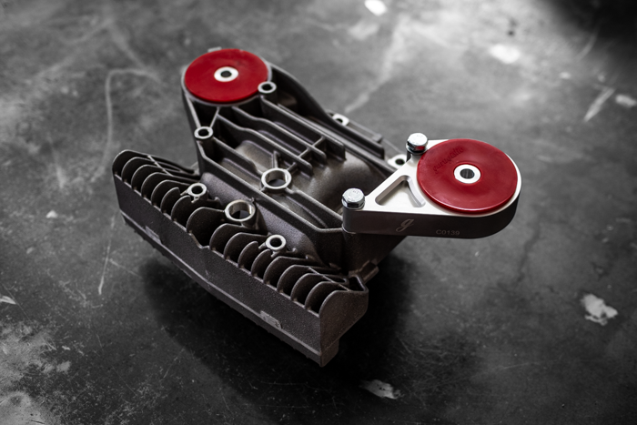 E30 Secondary Diff Mount-Suspension Parts-grip-drift-No Bushing-Standard E30-Raw Aluminum-Garagistic-bmw