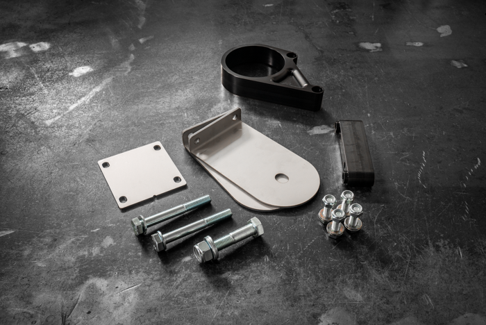 E30 Secondary Diff Mount-Suspension Parts-grip-drift-No Bushing-Standard E30-Anodized Black-Garagistic-bmw