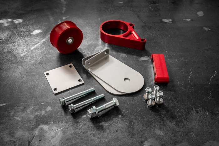 E30 Secondary Diff Mount-Suspension Parts-grip-drift-80A-Standard E30-Anodized Red-Garagistic-bmw