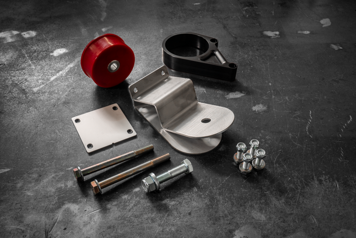 E30 Secondary Diff Mount-Suspension Parts-grip-drift-80A-Z M Finned-Anodized Black-Garagistic-bmw