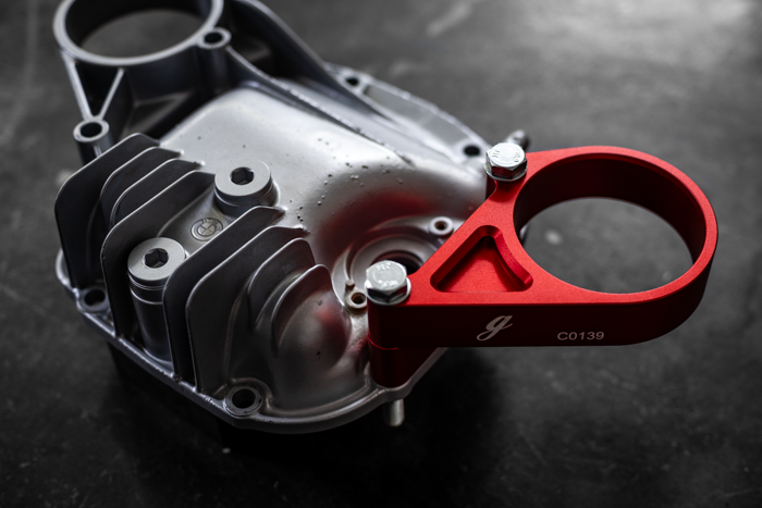 E30 Secondary Diff Mount-Suspension Parts-grip-drift-No Bushing-Standard E30-Raw Aluminum-Garagistic-bmw