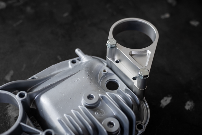 E30 Secondary Diff Mount-Suspension Parts-grip-drift-No Bushing-Standard E30-Raw Aluminum-Garagistic-bmw