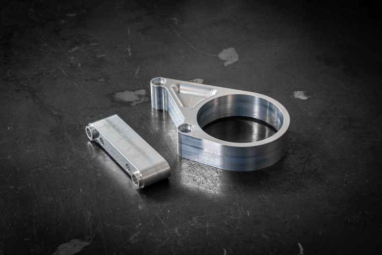 E30 Secondary Diff Mount-Suspension Parts-grip-drift-No Bushing-Standard E30-Raw Aluminum-Garagistic-bmw