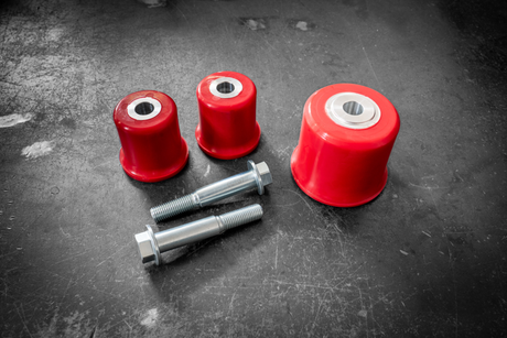 E46 (Non-M) Complete Solid Delrin Differential Carrier Bushing Set-Suspension Bushings-grip-drift-80a-Add 14mm Bolt Upgrade-Garagistic-bmw