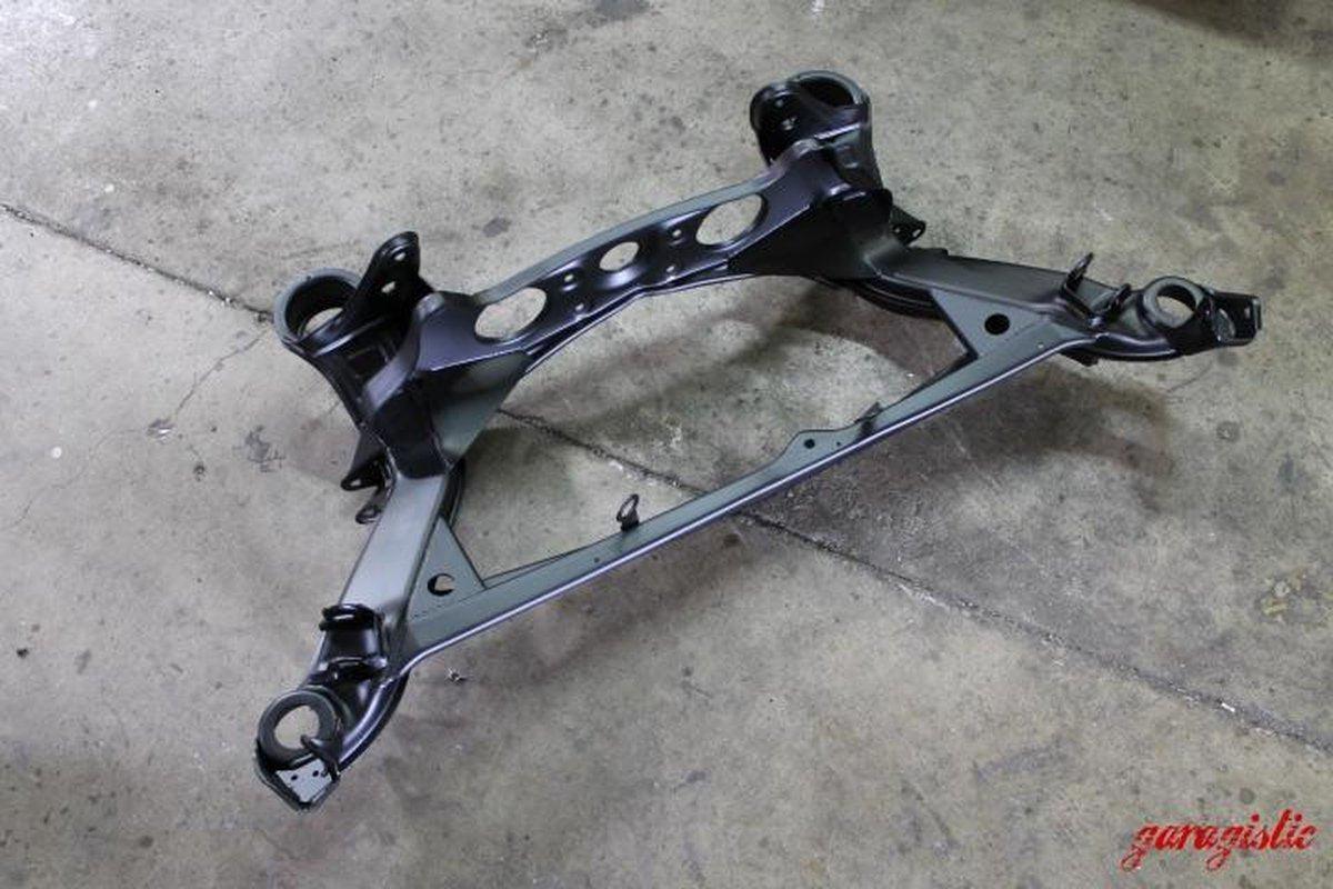 Garagistic W201 190E Reinforced Rear Subframe-Subframes and Trailing Arms-grip-drift-Black-I will not be providing a core (+$200)-Garagistic-bmw
