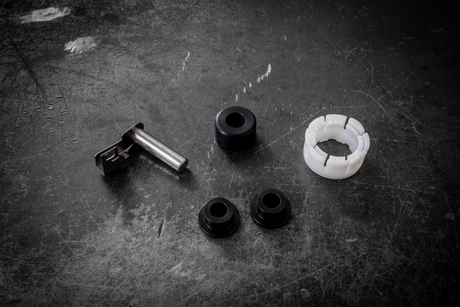 E30 Delrin Round Shifter Bushing Kit-Shifter Bushings-grip-drift-Standard-No carrier assembly-Garagistic-bmw