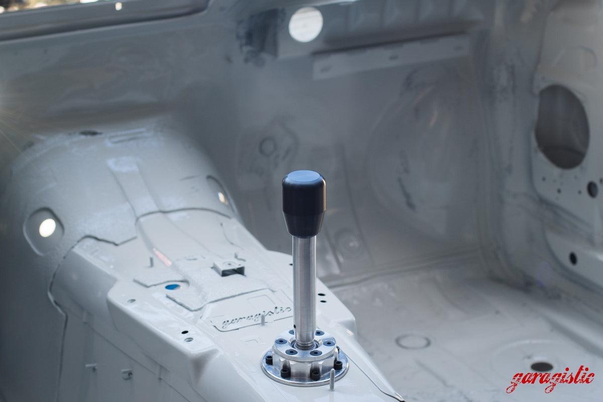 Garagistic Solid Chassis Mounted Short Shifter - E30, E36, E46-Shifters-grip-drift-Bare-Short-Delrin Standard-Garagistic-bmw