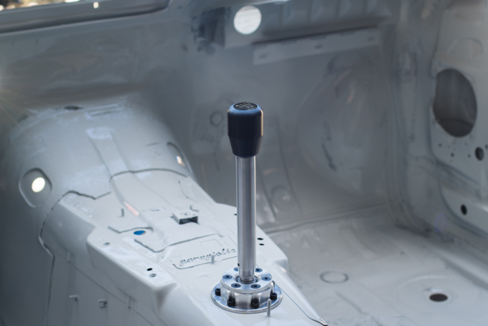 Garagistic Solid Chassis Mounted Short Shifter - E30, E36, E46-Shifters-grip-drift-Bare-Medium-Delrin Standard W/Emblem-Garagistic-bmw