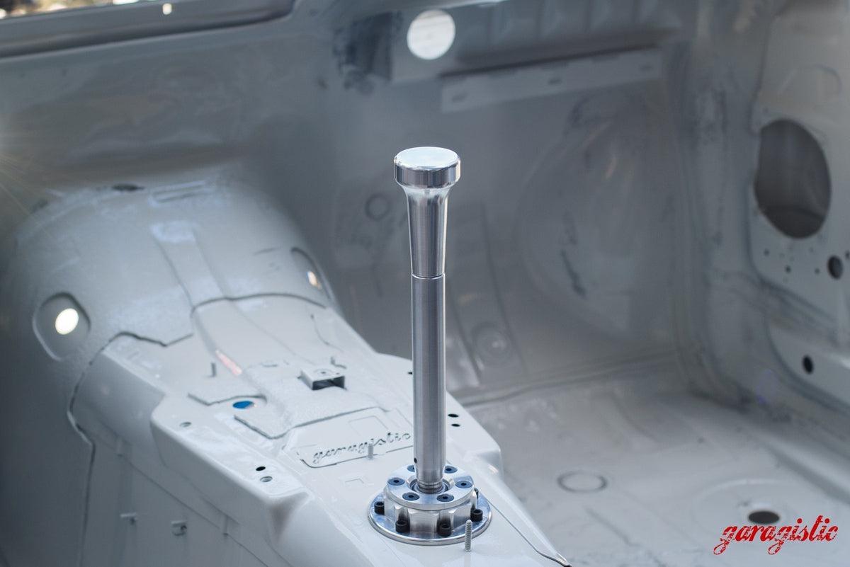 Garagistic Solid Chassis Mounted Short Shifter - E30, E36, E46-Shifters-grip-drift-Bare-Medium-Aluminum Vintage-Garagistic-bmw