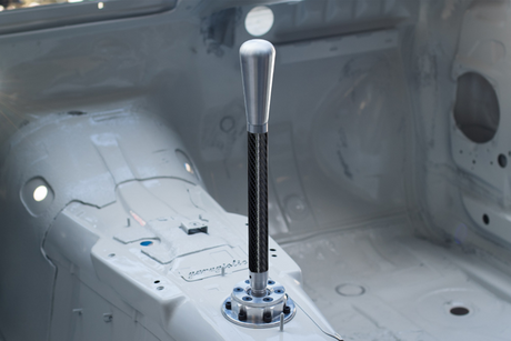 Garagistic Carbon Fiber Chassis Mounted Short Shifter - E46, E36, E30-Shifters-grip-drift-Bare-Tall-Aluminum Bat-Garagistic-bmw