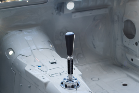 Garagistic Carbon Fiber Chassis Mounted Short Shifter - E46, E36, E30-Shifters-grip-drift-Bare-OEM-Delrin Bat-Garagistic-bmw