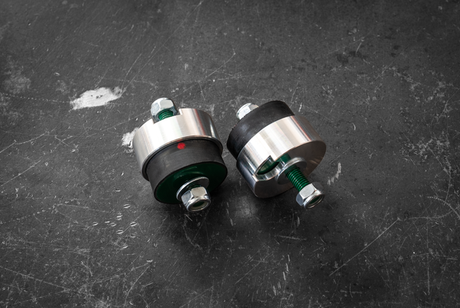 BMW HD Rubber Transmission Bushings (OEM+ upgrade)-Motor and Transmission Mounts-grip-drift-Yes, add Aluminum Enforcer Cups-Garagistic-bmw