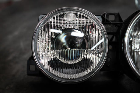 BMW E30 "Euro Smiley" Headlights - Clear Lenses-Exterior Lights-grip-drift-Garagistic-bmw