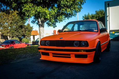 BMW E30 "Euro Smiley" Headlights - Smoked Lenses-Exterior Lights-grip-drift-Garagistic-bmw