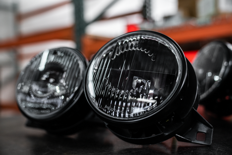 BMW E30 "Euro Smiley" Headlights - Smoked Lenses-Exterior Lights-grip-drift-Garagistic-bmw
