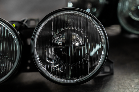 BMW E30 "Euro Smiley" Headlights - Smoked Lenses-Exterior Lights-grip-drift-Garagistic-bmw