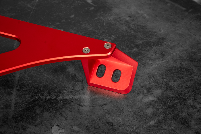 BMW E30 / E36 X-Brace-Chassis Bracing-grip-drift-E30-Red Anodize-Garagistic-bmw