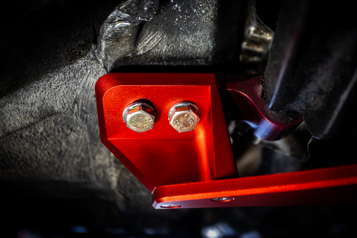 BMW E30 / E36 X-Brace-Chassis Bracing-grip-drift-E30-Red Anodize-Garagistic-bmw