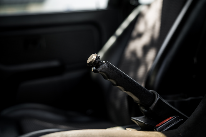 Garagistic Billet BMW Drift E-Brake Button - E30, E36, E34, E32, E31, Z1, Z3-Interior Parts-grip-drift-Raw Aluminum-Garagistic-bmw