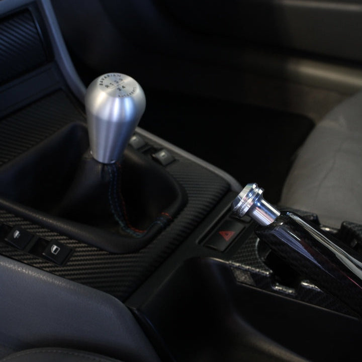 Garagistic Billet BMW Drift E-Brake Button - E30, E36, E34, E32, E31, Z1, Z3-Interior Parts-grip-drift-Raw Aluminum-Garagistic-bmw