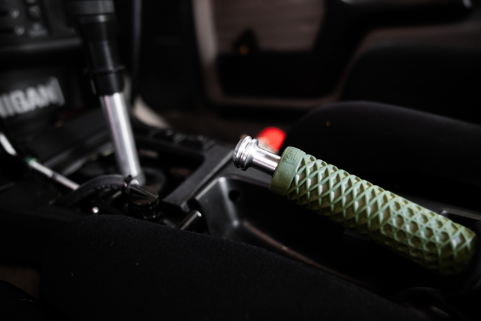 Garagistic Billet BMW Drift E-Brake Button - E30, E36, E34, E32, E31, Z1, Z3-Interior Parts-grip-drift-Raw Aluminum-Garagistic-bmw