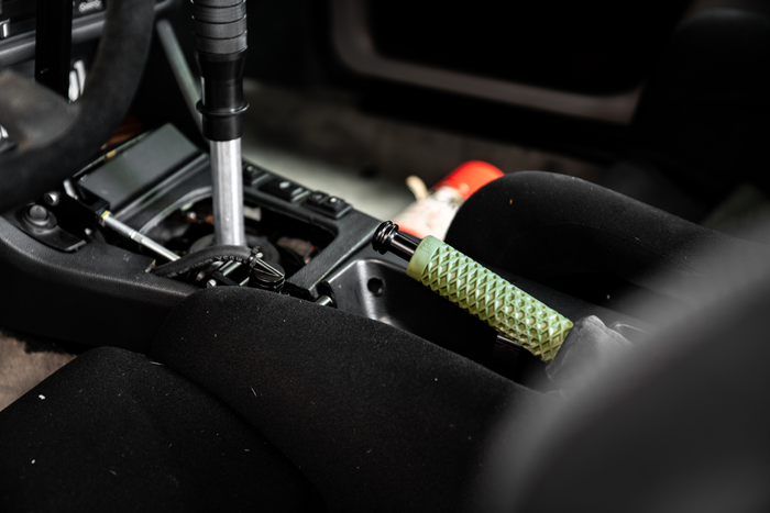 Garagistic Billet BMW Drift E-Brake Button - E30, E36, E34, E32, E31, Z1, Z3-Interior Parts-grip-drift-Raw Aluminum-Garagistic-bmw