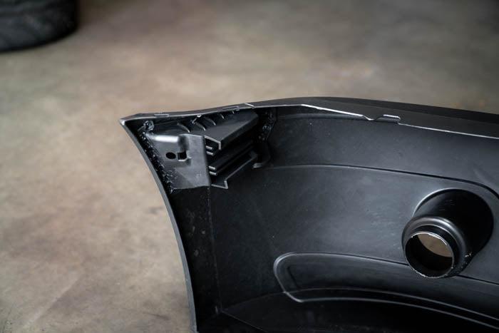 E46 M3 CSL Style Front Bumper with Carbon Fiber Splitters for E46 Non-M Coupe-Exterior Body Parts-grip-drift-Garagistic-bmw