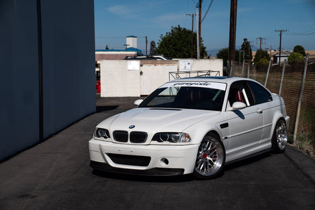 E46 M3 CSL Style Front Bumper with Carbon Fiber Splitters for E46 M3-Exterior Body Parts-grip-drift-Garagistic-bmw