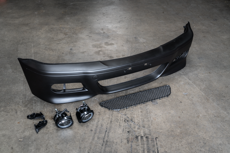 E46 M3 Style Front Bumper - Aftermarket Replacement-Exterior Body Parts-grip-drift-M3-Garagistic-bmw