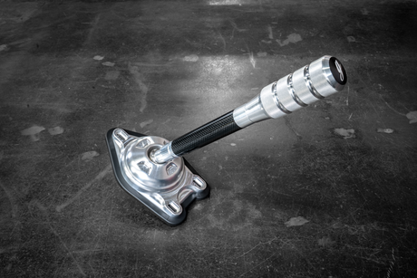 Garagistic Carbon Fiber "Direct Mount" Stage 2 Chassis Short Shifter - E92, E46, E36, E30, E82, Z4, M3-Shifters-grip-drift-Bare-Medium-Aluminum Knurled-Garagistic-bmw
