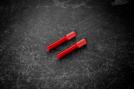 BMW Knurled Billet Door Lock Knob - E30, E36, E28, E34, E31, E23, E32 - 51211852140-Interior Parts-grip-drift-Anodized Red-Garagistic-bmw