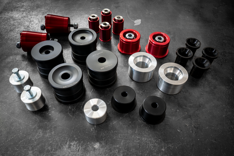 E46 M3 Complete Race Suspension Bushing Kit-Suspension Bushings-grip-drift-Delrin-Add Solid Engine and Transmission Bushings-Garagistic-bmw