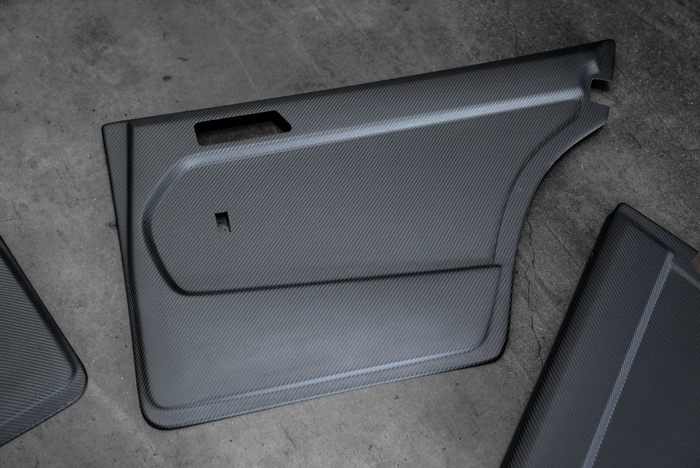 Garagistic Mercedes 190E W201 Carbon Fiber Door Card/Panels-Interior Parts-grip-drift-Garagistic-bmw