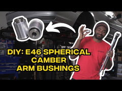 bmw e36 e46 spherical monoball control arm bushing install instructions how to diy