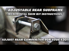 Garagistic Rear Subframe Camber and Toe Correction Brackets - E30, E28, E34, Z3