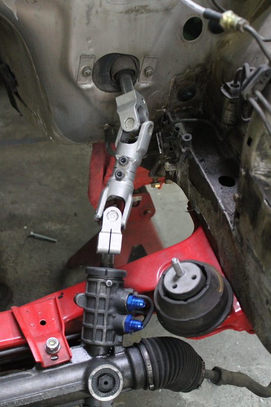 Project Ares - Steering setup on the Super e30