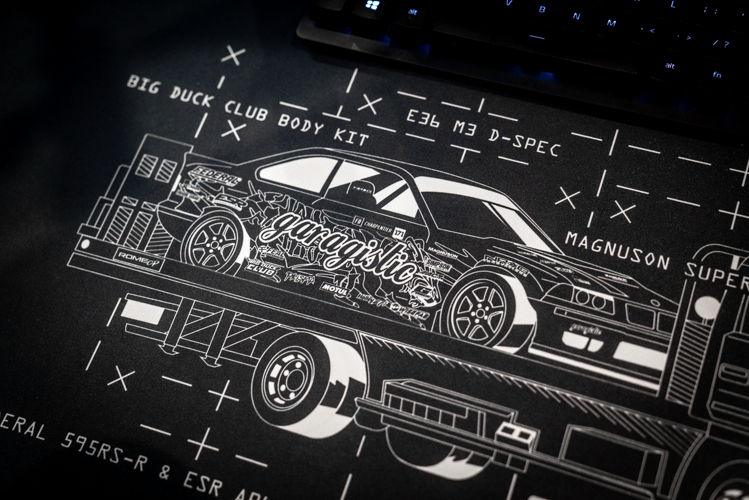 Rome CP E36 Gaming Mouse Pad-Merch and Apparel-grip-drift-Garagistic-bmw