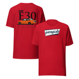 Orange E30 T-Shirt-Merch and Apparel-grip-drift-Red-XS-Garagistic-bmw